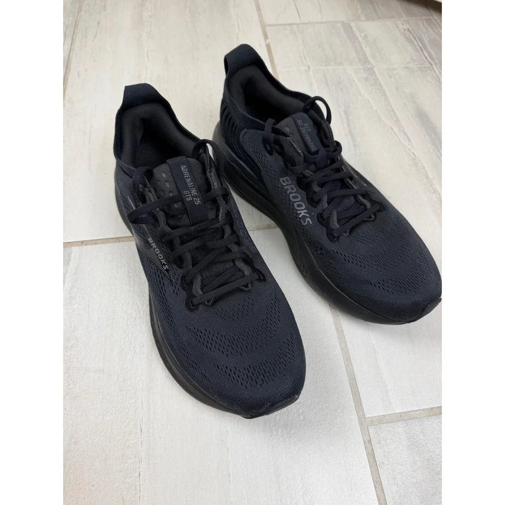 Brooks Adrenaline GTS 25 Mens Running Shoes Black Stability Sneakers 11D
